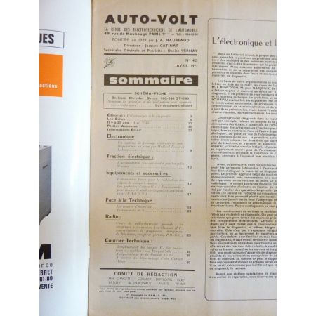 160 180 Revue Technique Electronic Auto Volt Chrysler