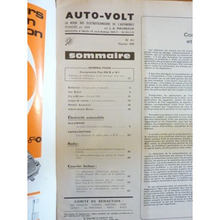 238 B-B1 Revue Technique Electronic Auto Volt Fiat