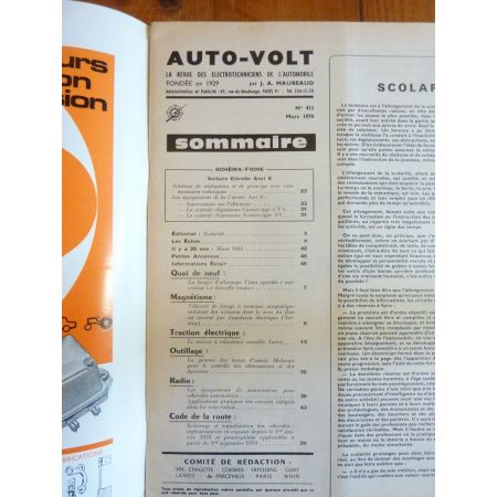 AMI 8 Revue Technique Electronic Auto Volt Citroen