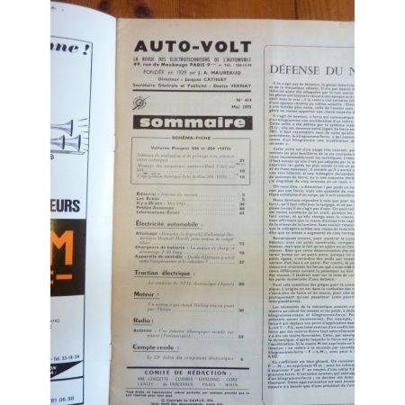 304 204 Revue Technique Electronic Auto Volt Peugeot