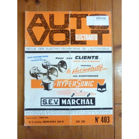 220D Revue Technique Electronic Auto Volt Mercedes