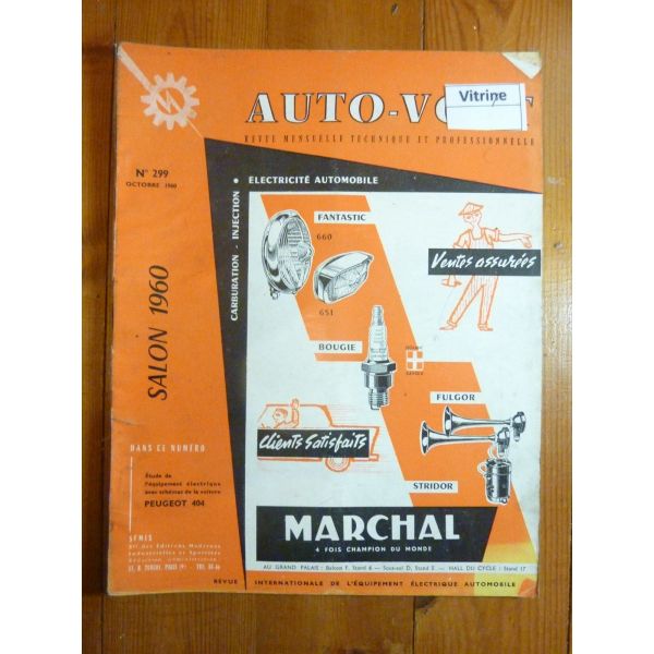 404 Revue Technique Electronic Auto Volt Peugeot