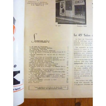 Vedette 57 Revue Technique Electronic Auto Volt Talbot Simca