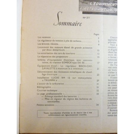 DA50 Revue Technique Electronic Auto Volt Someca