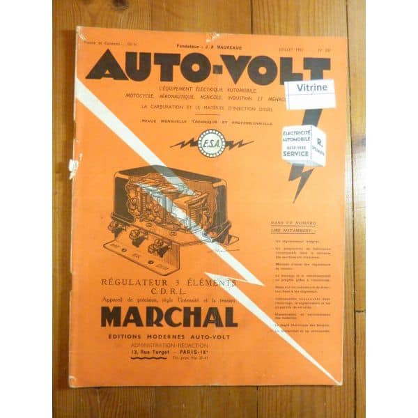 Régulateurs  Revue Technique Electronic Auto Volt 