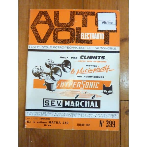 530 Revue Technique Electronic Auto Volt Talbot Simca
