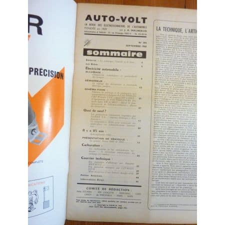 Primula Revue Technique Electronic Auto Volt Autobianchi