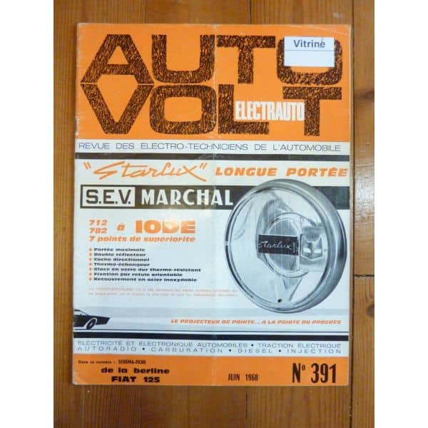 125 Revue Technique Electronic Auto Volt Fiat
