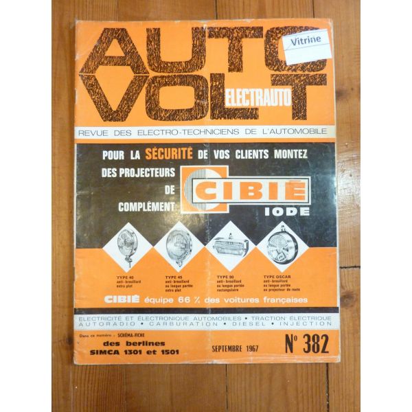 1301 1501 Revue Technique Electronic Auto Volt Talbot Simca