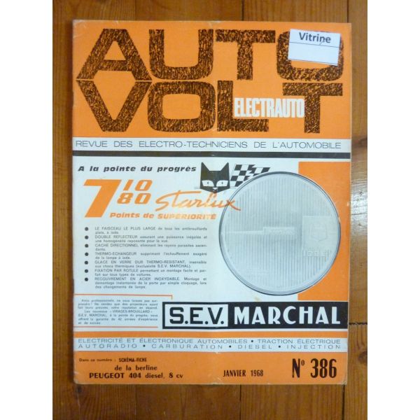 404 Die Revue Technique Electronic Auto Volt Peugeot