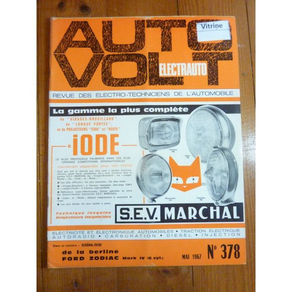 Zodiac Mark IV Revue Technique Electronic Auto Volt Ford