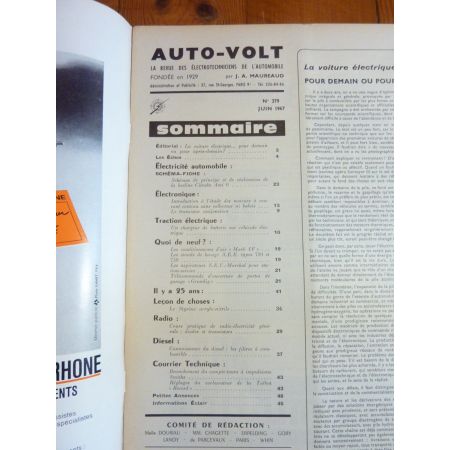AMI 6 1967  Revue Technique Electronic Auto Volt  Citroen