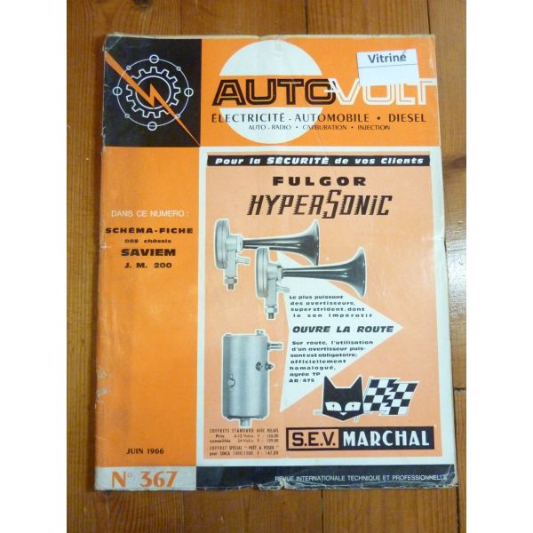 JM200 Revue Technique Electronic Auto Volt Saviem