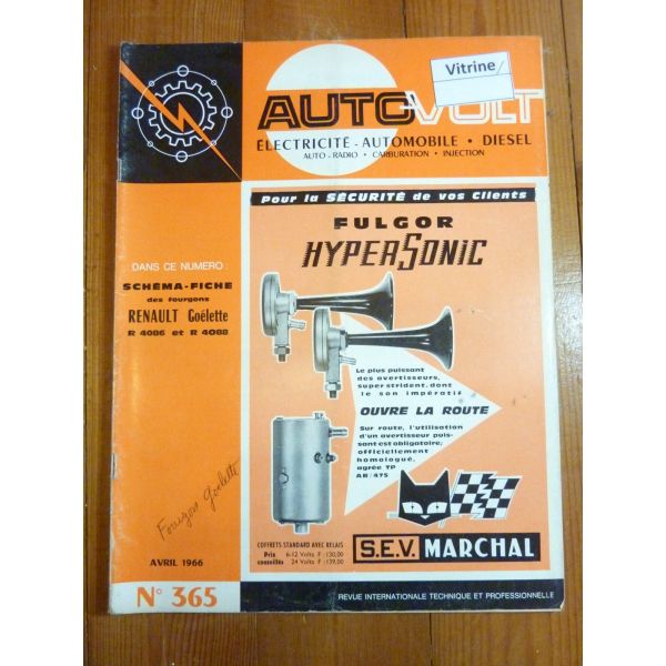 Goelette Revue Technique Electronic Auto Volt Renault