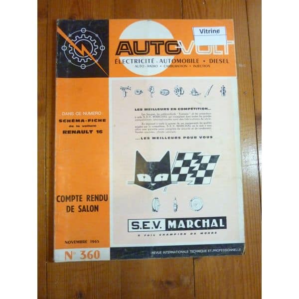 R16 Revue Technique Electronic Auto Volt Renault