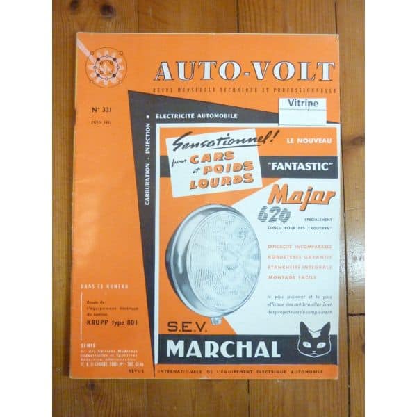 801 Revue Technique Electronic Auto Volt Krupp