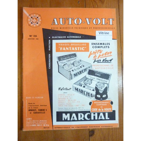 Floride S-Caravelle Revue Technique Electronic Auto Volt Renault