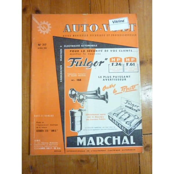 3CV AMI 6 Revue Technique Electronic Auto Volt Citroen