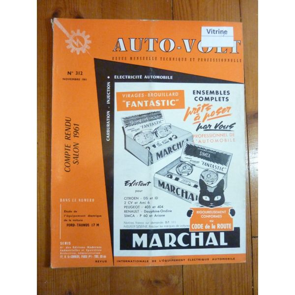 Taunus 17M Revue Technique Electronic Auto Volt Ford
