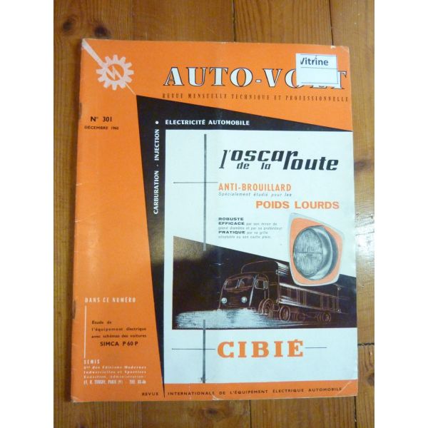 P60P Revue Technique Electronic Auto Volt Talbot Simca
