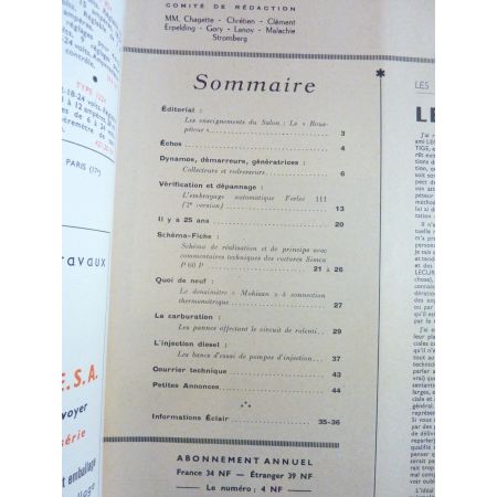 P60P Revue Technique Electronic Auto Volt Talbot Simca