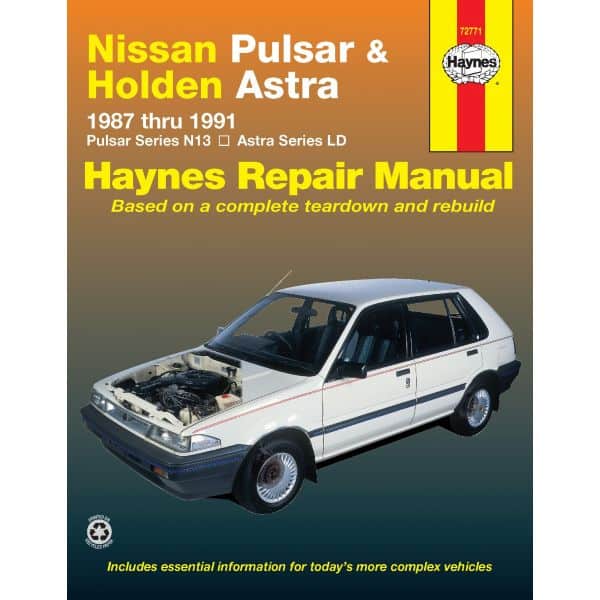 Pulsar 87-91 & Astra 87-89  Revue technique Haynes HOLDEN NISSAN Anglais
