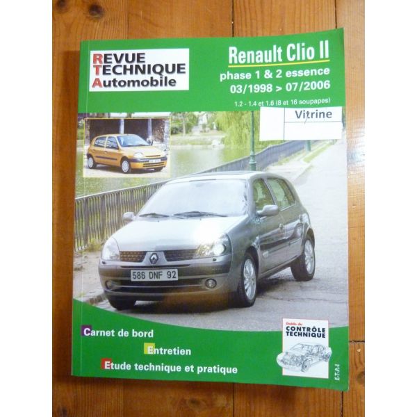 RTA118 RENAULT CLIO II PHASE 1 ET 2 DIESEL 03/1998-07/2006 -  Livres/Cahiers/Manuels Techniques