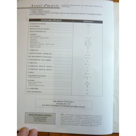 RAV 4  Revue Technique Toyota