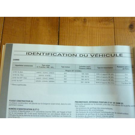 307 II Die 05- Revue Technique Peugeot