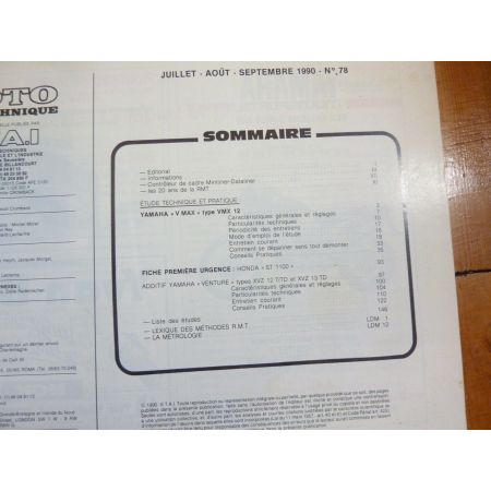 VMAX VENTURE Revue Technique moto Yamaha