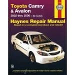 Camry 02-06 & Avalon 00-06 Revue technique Haynes TOYOTA Anglais