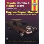 Corolla & Nova 85-92 Revue technique Haynes TOYOTA HOLDEN Anglais
