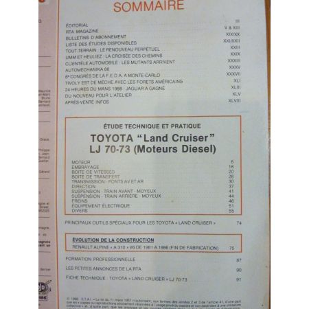 LAND CRUISER LJ  Revue Technique Toyota