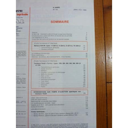 Farmer 303 à 309 Revue Technique Agricole Fendt