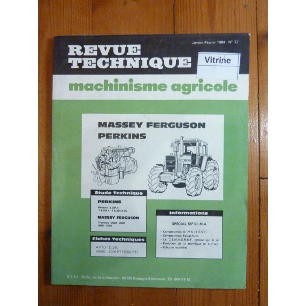 2620 2640 2680 2720 Revue Technique Agricole Massey Ferguson