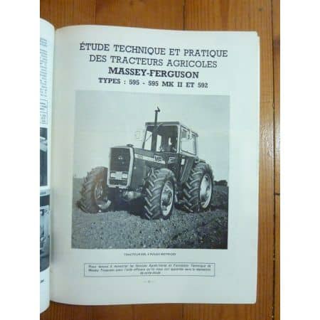MF592 MF595 Revue Technique Agricole Massey Ferguson