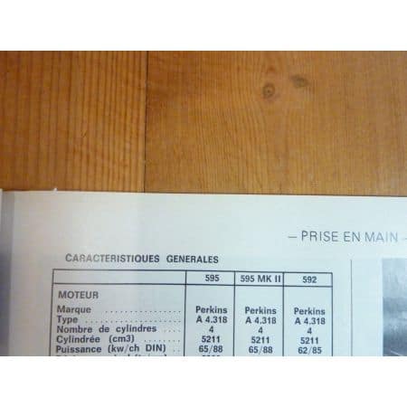 MF592 MF595 Revue Technique Agricole Massey Ferguson