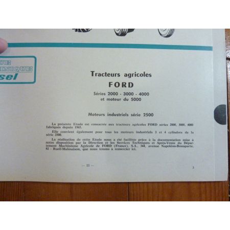 2000 à 5000 Revue Technique Agricole Ford