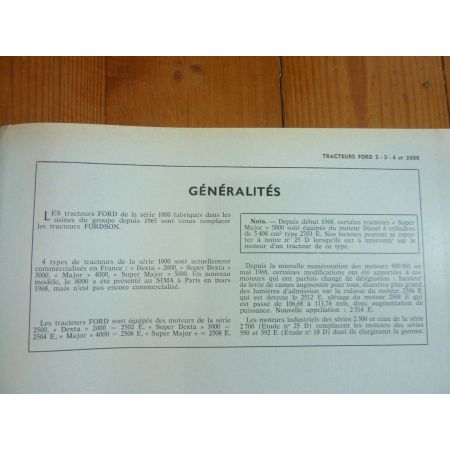 2000 à 5000 Revue Technique Agricole Ford