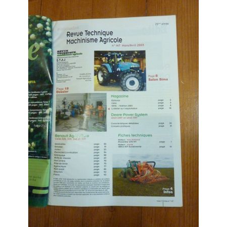 Ceres 325 a 355  Revue Technique Agricole Renault
