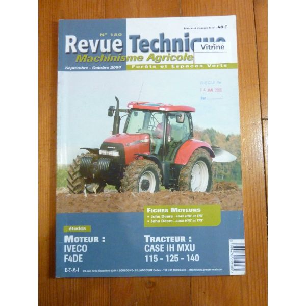 115 125 140 Revue Technique Agricole IH