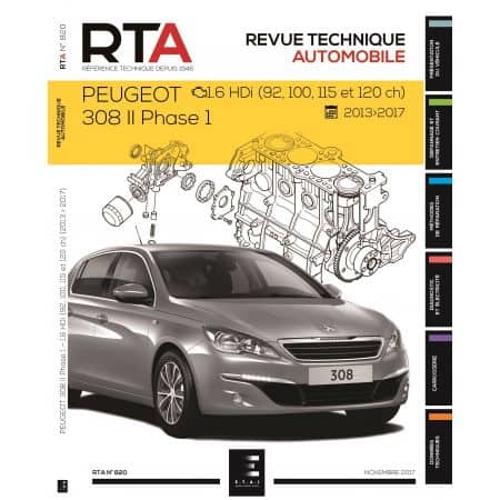 308 II PH.1 1.6HDI 5p Break 13-17 Revue Technique PEUGEOT