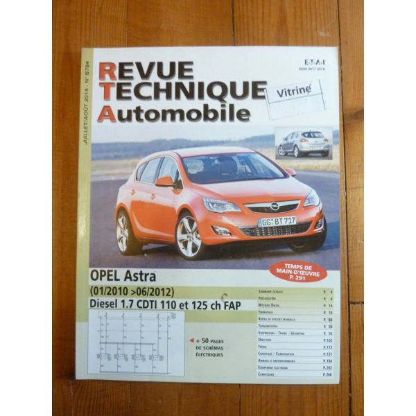 Astra 10-12 Revue Technique Opel
