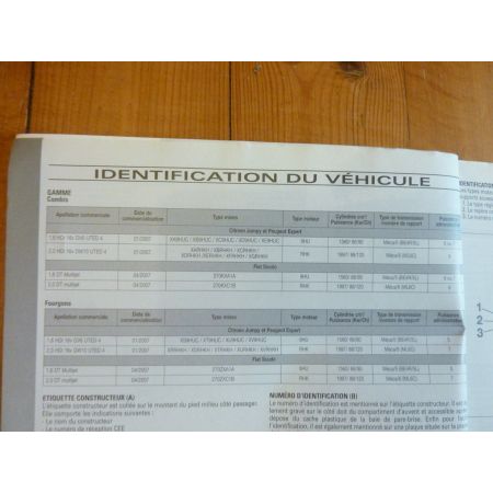 Jumpy, Scudo, Expert D 07- Revue Technique Citroen FIAT PEUGEOT