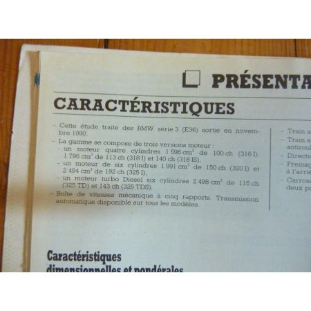 Série 3 E36 Revue Technique Bmw