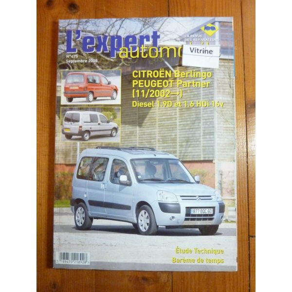Berlingo Partner 1.6HDI 02- Revue Technique Citroen Peugeot