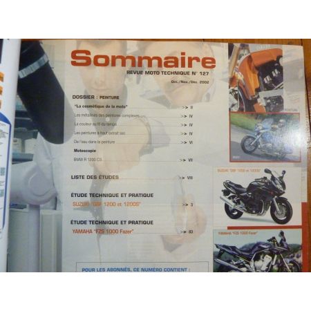 1200 bandit 1000 Fazer Revue Technique moto Suzuki Yamaha