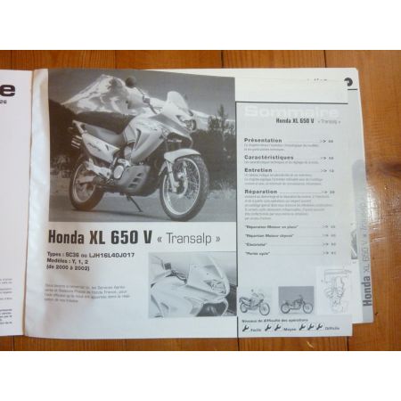 XL650V GSX600 750F Revue Technique moto Honda Suzuki