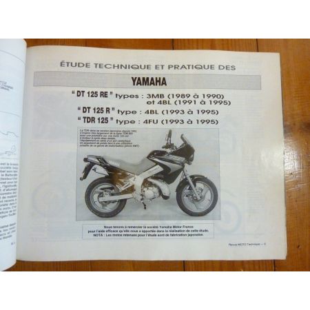 DT125 TDR125 F650 Revue Technique moto Bmw Yamaha