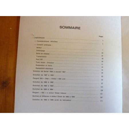 403 55-66 Revue Technique Les Archives Du Collectionneur Peugeot